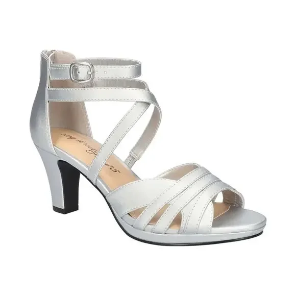 comfort dress sandals silver Women silver sandals